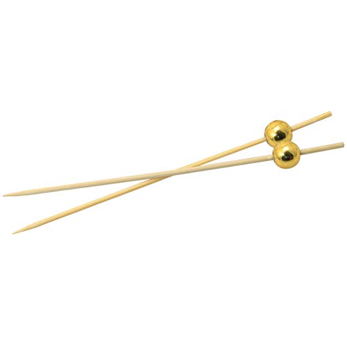 Ruiwaer 100pcs Cocktail Picks Skewers Toothpicks Disposable Bamboo Food Sticks Party Wedding Festival Supplies