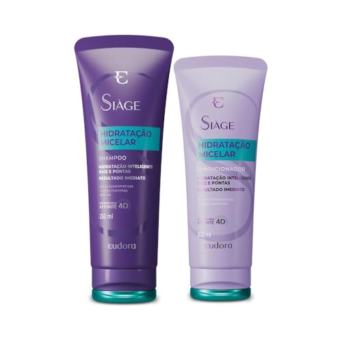 Eudora Kit Siàge Hidratação Micelar: Shampoo 250ml + Condicionado...