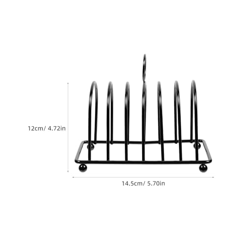 Soporte para tostadas de acero inoxidable para el desayuno en cocina, pack de 2 para encimera 4