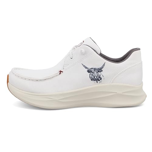 Image of Twisted X Women's Women's Feather X&Trade; Casual Shoes Moc Toe - WCAU010 7 1 /2 M US Black /White