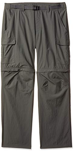 Columbia Cascade Explorer Pantalón Convertible, Hombre, Gris (Grill), W36/L32