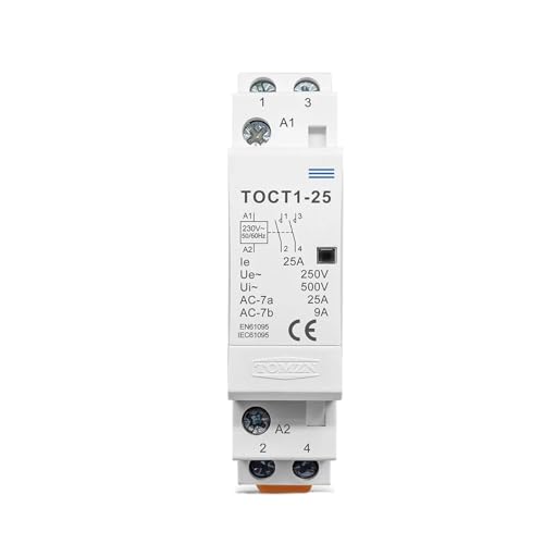 TOCT1 2P 16 A 20 A 25 A 220 V/230 V 50/60 Hz Din-schiene Hogar AC Modular Protector 2NO o 1NO 1NC (16A,2NC)