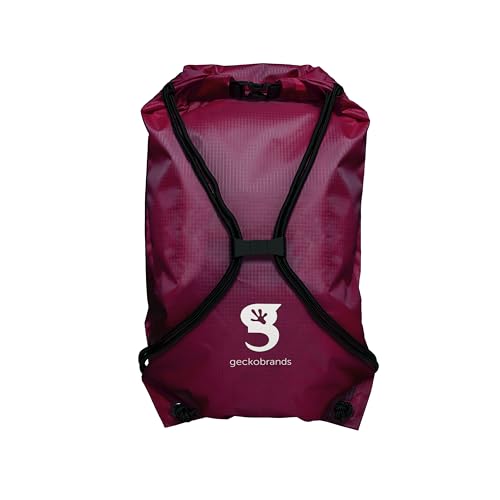 Image of geckobrands Embark 10L Drawstring Backpack - Waterproof, Lightweight Dry Bag for Beach, Hiking, and Light Water Activities
