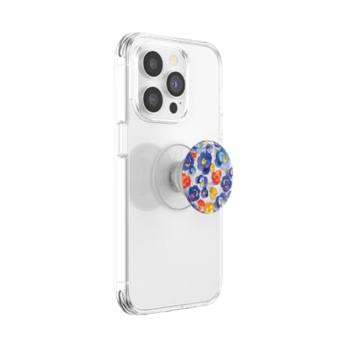 Image of ​​​​PopSockets Phone Grip with Expanding Kickstand, Adhesive Grip - Pansy Raid