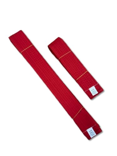 Martial Arts Red Belt, Karate, Taekwondo, Judo, Kickboxing, Adult 280cm and Children Sizes 150cm (Kids 150cm)