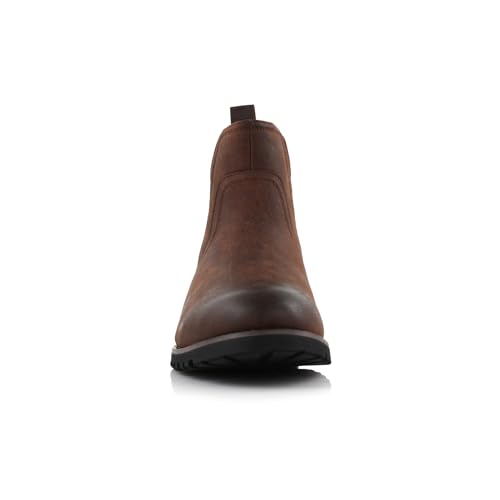Image of Polar Fox Men's Classic High-Top Chelsea Boot | Stylish Slip-On Ankle Boot for Dress, Casual & Formal Wear