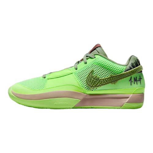 Nike Ja 1 Men's Basketball Shoes Lime Blast/Oil Green-Black FD6565-300 10.5