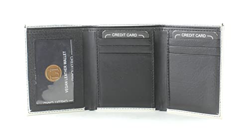 Li Trifold Wallet for Men - Virgin Guadalupe design RFID blocking genuine Leather Wallet with 6 cards, 3 side slots, 2 cash pockets & 1 ID window - Ageless Men's Wallets Ideal Gift for Men2