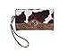 Nocona Jessi Ray Style Clutch w/Removable Leather Wrist Strap, Brown