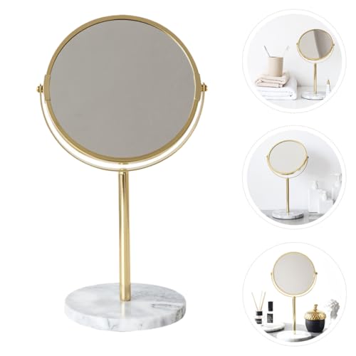 Miroir de maquillage de bureau stable en marbre pour éviter les reflets déformés - 5