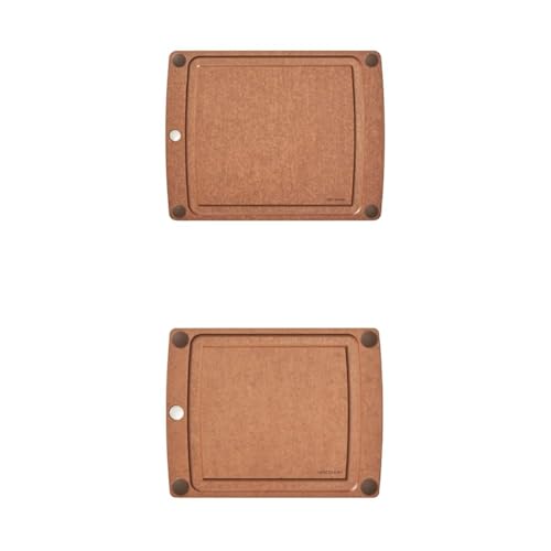 Epicurean All-In-One Bundle - 14.5" x 11.25" + 11.5" x 9" Cutting Boards with Juice Groove, Nutmeg