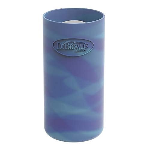 Image of Dr. Brown's Options+ Narrow Glass Bottle Sleeve, 100% Silicone, Glow-in-the-Dark, BPA-Free, 8 oz, 1-Pack