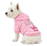 DroolingDog Small XS Dog Clothes Girl Female Yorkie Dog Shirt Chihuahua Dog Shirt for Girls Pink Puppy Clothes Princess Printed