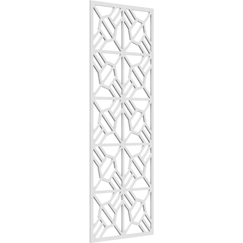 Image of 21 3 /8 inchW x 54 3 /8 inchH x 3 /8 inchT Auburn Decorative Fretwork Wall Panels in Architectural Grade PVC