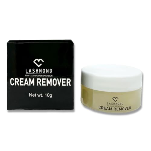 Lashmond Professional Eyelash Extension Remover Cream - Low Irritation, Sensitive Skin-Friendly Adhesive Dissolver for Salon Use, Acetone-Free, 10g Jar