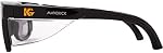 KleenGuard™ V30 Maverick Eye Protection (49311), with KleenVision™ Anti-Fog Coating, Smoke Lenses, Black Frame (Qty 1)