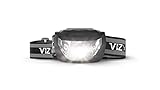 247 Viz LED Headlamp Flashlight - See The Road and Stay Safe - 5 Modes, 3 Bright White & 2 Red Lights, Lightweight & Waterproof : Running, Hiking, Camping, Dog Walking & Night Safety for Kids (Black)