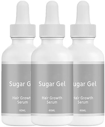 Gel de Azúcar Desoxirribosa para el Crecimiento del Cabello, Esencia para el Engrosamiento del Cabello para Hombres y Mujeres, Suero Reparador Fuerte