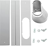 FFXWTSF Portable AC Window Kit, Air Conditioner Window Kit with Coupler Adjustable Window Seal Suitable for 5.9'/15cm Hose