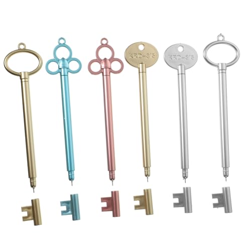 12 bolígrafos gel con diseño de llave vintage