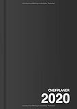 buchkalender 2020 a5  Chefplaner 2020, DIN A4 Tageskalender: Tagesplaner, pro Tag eine Seite, mit Uhrzeit, viel Platz, > 365 Tage (dunkelgrau)