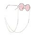 Produktbild Neue Gold Brillenketten/Glasses Chain, Metall Retro hängende Ketten Männer Frauen rutschfeste Dekor, für Brillen, Sonnenbrillen usw, Geschenk 70cm/27.57 Zoll