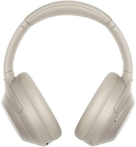 Sony WH-1000XM4 Wireless Noise Canceling Overhead Headphones with Mic for Phone-Call, Voice Control, Silver, with USB Wall Adapter and Microfiber Cleaning Cloth - Bundle - Image 3