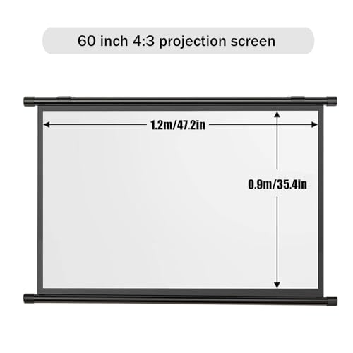 Pantalla de proyección 4:3, 60 pulgadas miniatura 7