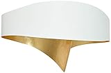 Led integrato Selene illuminazione Scudo Applique 11 W, Bianco con Foglia Oro