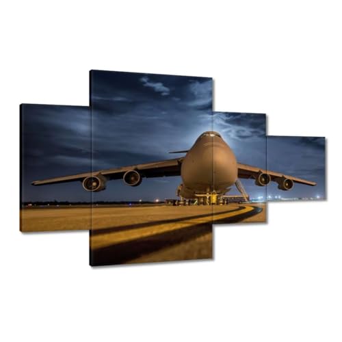 Peinture imprimée sur toile grand avion pour s'évader depuis son salon