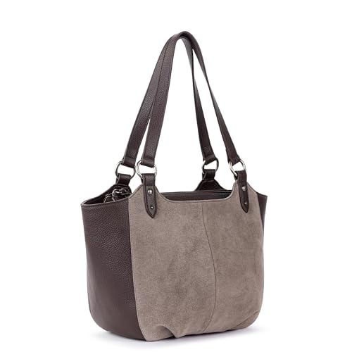 Image of The Sak Bolinas Leather Satchel - Spacious Shoulder Bag with Zip Closure