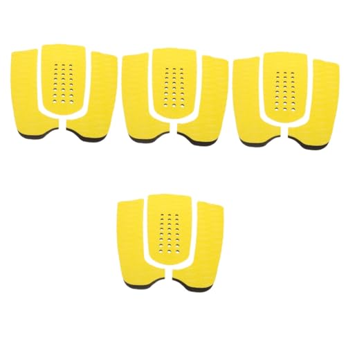 INOOMP 4 Sets Surfboard Accessories Eva Traction Pads Adhesive Backing Easy Install/Remove Durable for Deck