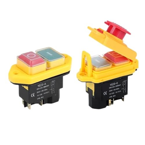 Interrupteur à bouton-poussoir électromagnétique YCZ4-A 220V pour machines
