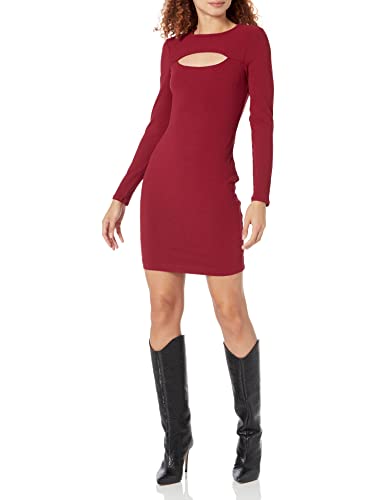 GUESS Strickkleid Cut-Outs, LS Lana Dress, WBBK86KB9E2-G5B7, ROT, L