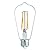 GE Vintage Style LED Light Bulbs, 60 Watt, Clear Finish, ST19 Edison Style Bulbs (2 Pack)