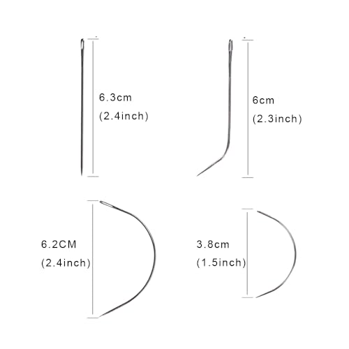 Image of Hair Extensions Tool Kit: 200 Pcs Silicone Lined Micro Links Beads, 1 Three Hole Hair Pliers, 1 Roll Sewing Thread, 1 Loop Needle Threader, 1 Pulling Hook Needle, 8 Sewing Needles (Brown)