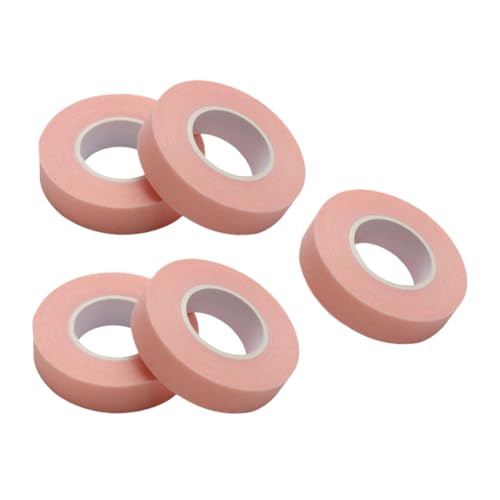 Vaguelly 5 Rolls Eyelash Extension Tape Sensitive Breathable Non Woven False Lash Adhesive for Under Eye Protection Soft Easy to Tear Moderate Viscosity for Grafting and Application