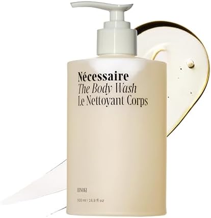 Nesecale The Body Wash Hinoki Multi Oil Shower Gel Body Wash for Women + Men Non-Comedogenic + Hypoallergenic Sensitive Skin Niacinamide Blend 500ml/16.9oz