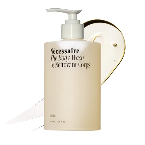 Ncessaire The Body Wash Hinoki. Multi-Oil Shower Gel Body Wash for Women + Men. Non-Comedogenic + Hypoallergenic for Sensitive Skin with Niacinamide. 500ml/16.9 fl oz