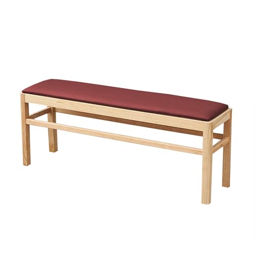 Coussin de banc de jardin 190 x 50 cm matelas balancelle imperméable rouge foncé