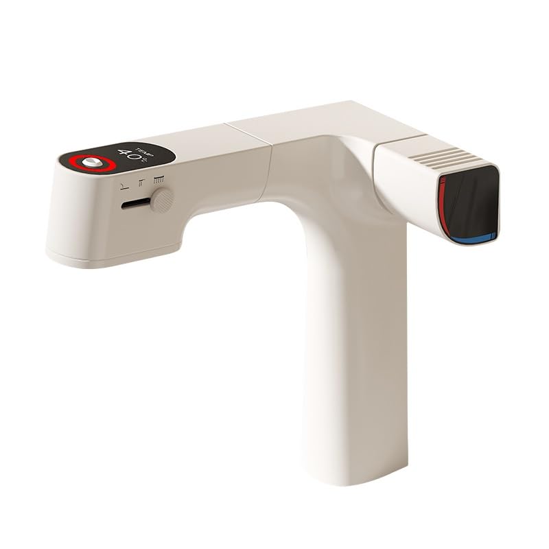 Mitigeur en laiton pour robinet de cuisine et salle de bain avec filtre à eau et LED thermique