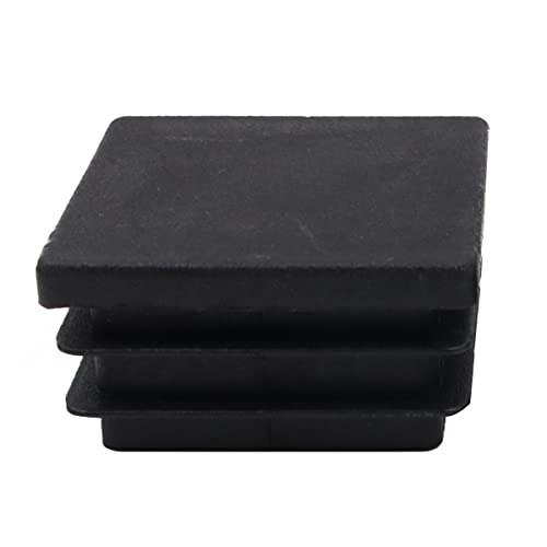 Pack of 50 NUZAMAS Square Black Plastic End Caps,35 x 35mm Plastic Plugs,Square Tube Anti-Slip Mat - Image 3