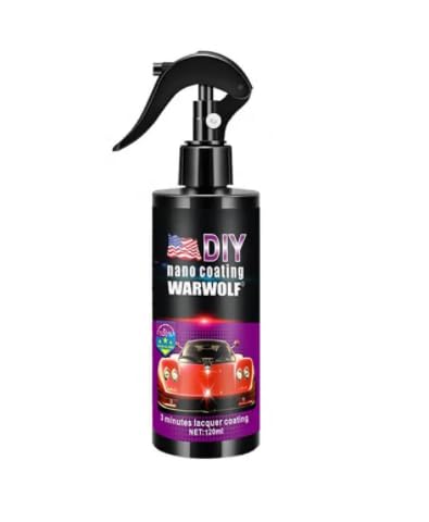 Aerosol Rápido 3 en 1 de Alta Protección para Coche, 3 in 1 Spray De Revestimiento Cerámica Para Coche Spray Nano de Revestimiento Cerámico Pulimento para Arañazos y Agente de Protección