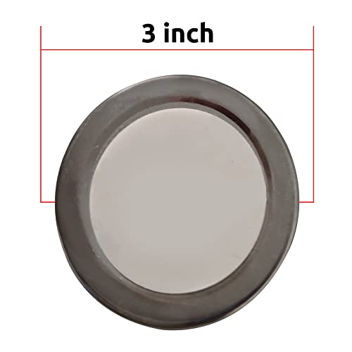 Blind Spot Mirrors 2 Pack-3 Inch Oval Rear View Convex Mirror For Cars/Suvs/Motorcycles/Trucks/Trailers/Snowmobiles/Bicycles/Rv?S/Boats/Golf Carts With Rust Resistant Frame-Hd Real Glass #TOP6