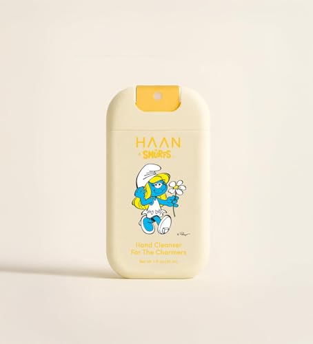 Spray de manos HAAN Pitufos con aloe vera para llevar en tu bolso diario 5