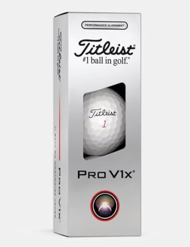Titleist Pro V1x 2025 Golf Balls White 12-Pack