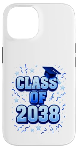 Class of 2038 Graduation Future Boy Vorschule Senior School Hülle für iPhone 14