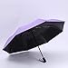 Produktbild Regen Und Regen Dual-use Kreativen Uv-Schutz Frisch Klappbare Solide Farbe Outdoor-Reise Schirm,Purple