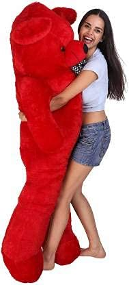 NP Toys Soft Toys Long Soft Lovable Huggable Cute Giant Life Size Teddy Bear Washable 100% Child Safe Best for Birthday Gift Valentine Gift for Girlfriend August (Red, 7 Feet) (B09BRH5CZ6) Amazon Price History, Amazon Price Tracker