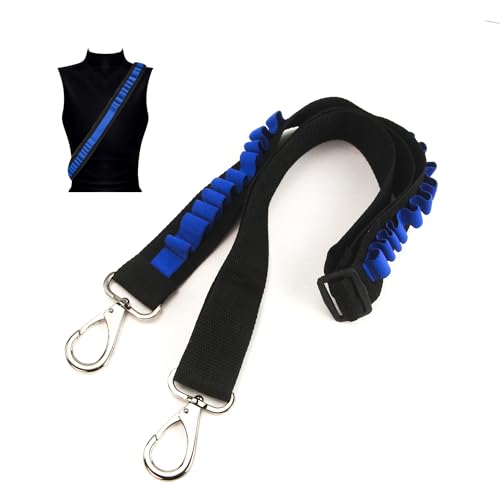 TORMEN Sangle d'épaule en mousse compatible avec Nerf Elite Series Étui en cuir Bleu